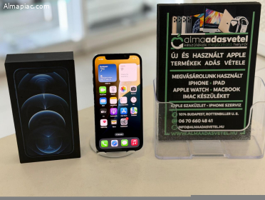 iPhone 12 Pro 128GB Független Újszerű/1-3 hónap gar./Akku 84%/p4736