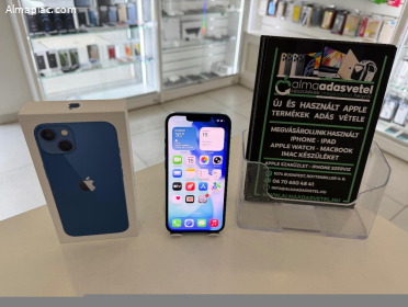 iPhone 13 128GB Független Újszerű/1 hónap gar./Akku 100%/p4889