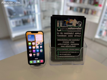 iPhone 13 256GB Független Megkímélt/1-3 hónap gar./Akku 85%/p4544