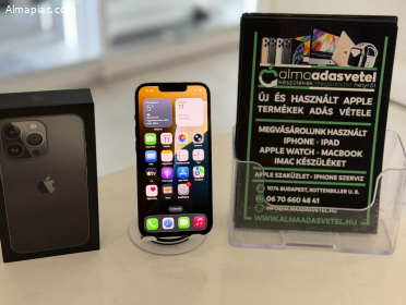 iPhone 13 Pro 128GB Független Újszerű/1-3 hónap gar./Akku 100%/p4745