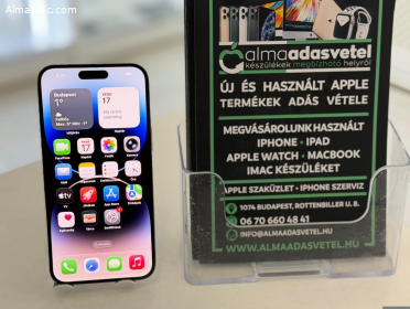 iPhone 14 Pro Max 128GB Függtelen Hibátlan/1-3 hónap gar./Akku 100%/k1