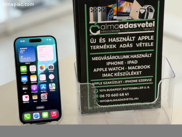 iPhone 15 256GB Vodafone Használt/1-3 hónap gar./Akku 83%/p4605