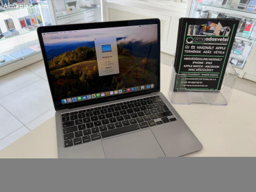 MacBook Air M1 Újszerű 8GB/256ssd/1 hónap gar./Akku 88%/Magyar/p4885